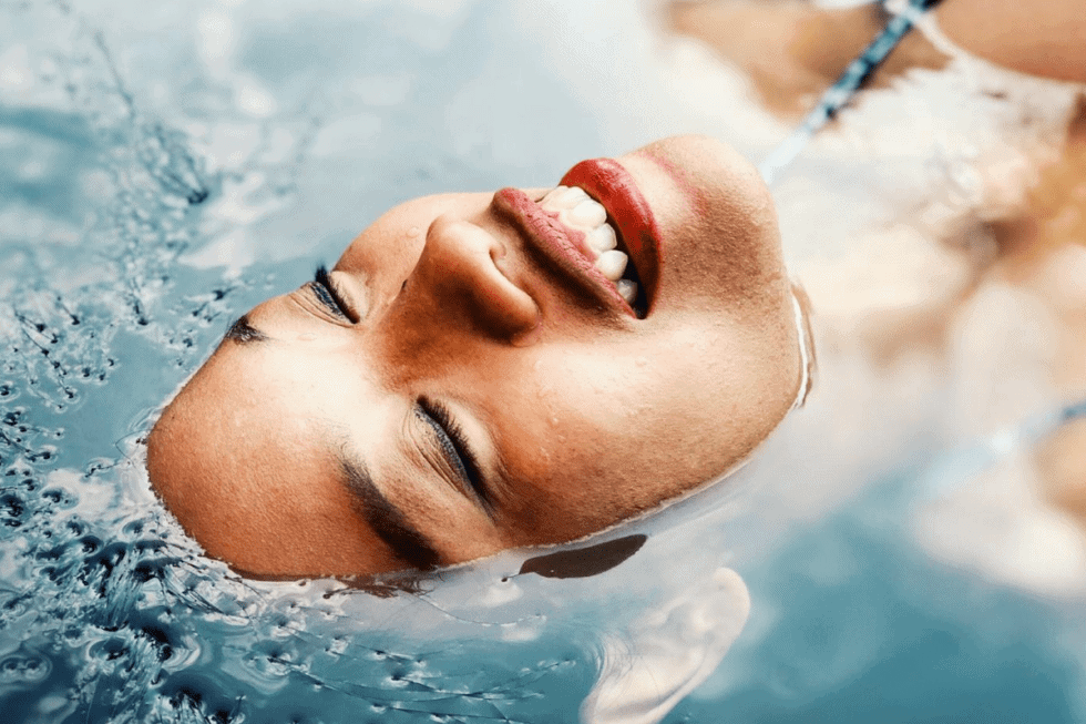 woman in water