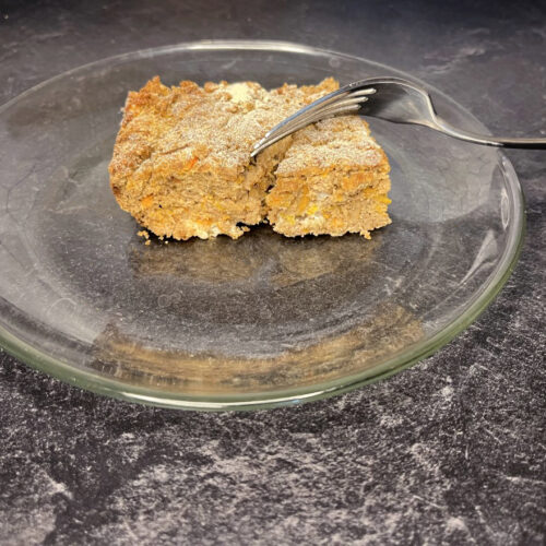 healthy carrot cake slice