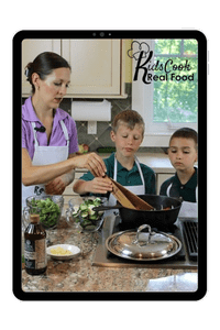 kids cook real food ecourse