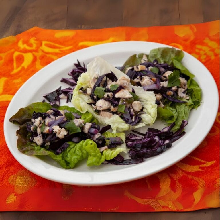 Low Histamine Asian Chicken Lettuce Wraps, Low FODMAP option Mast
