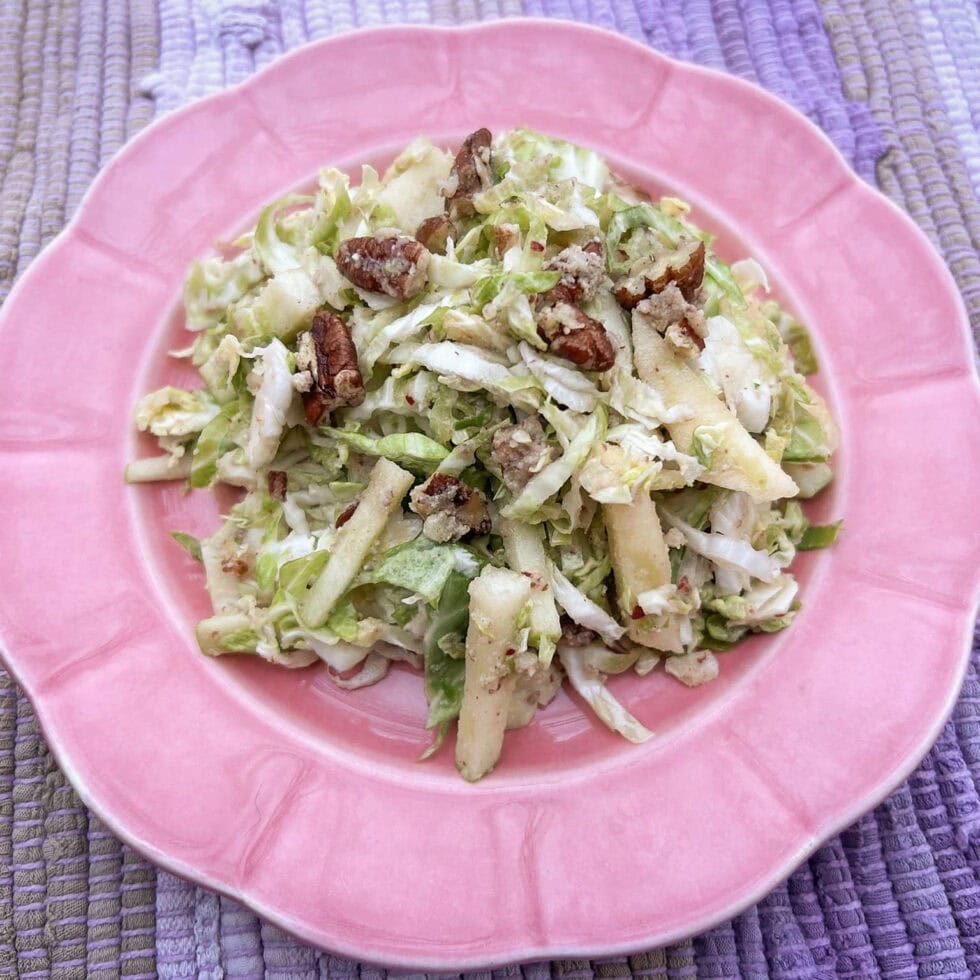 Low Histamine Shaved Brussels Sprouts Salad Mast Cell 360