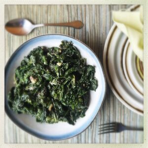 Creamed Kale side dish