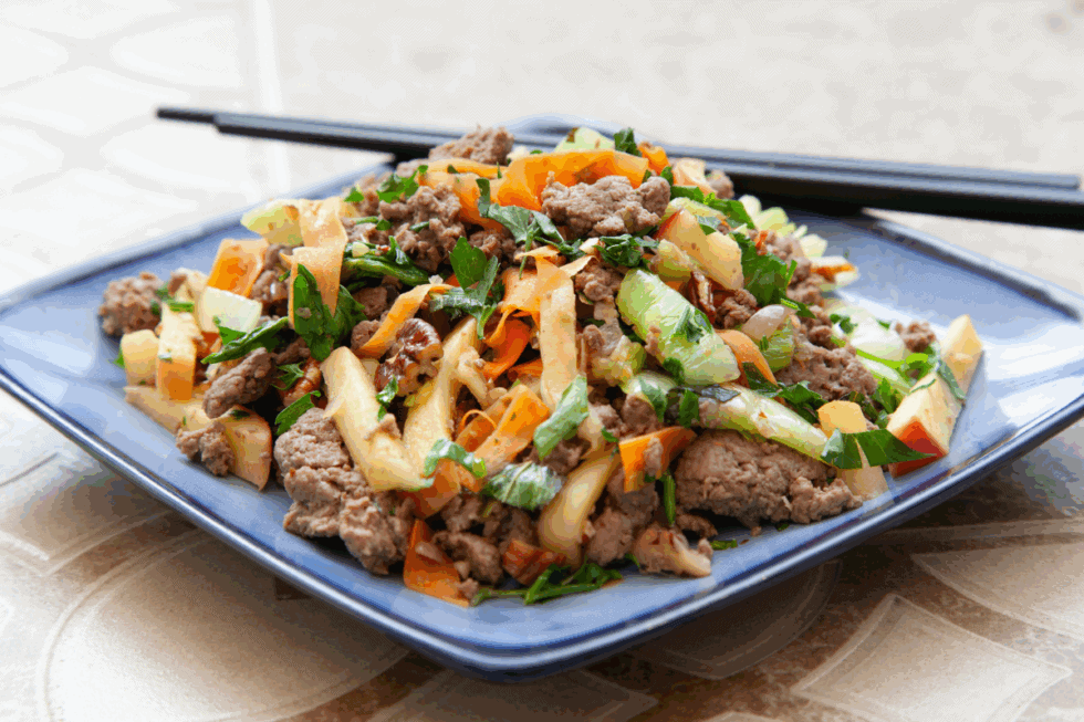 bison egg roll bowl