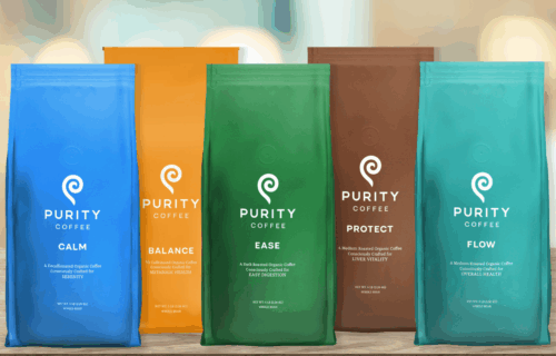 Low Histamine and Mold Free Purity Coffee Varieties on a Table