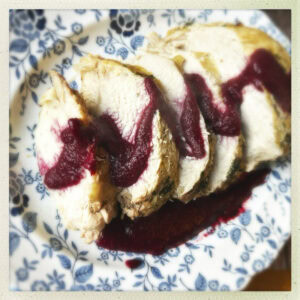 Tukey with Cranberry Sauce