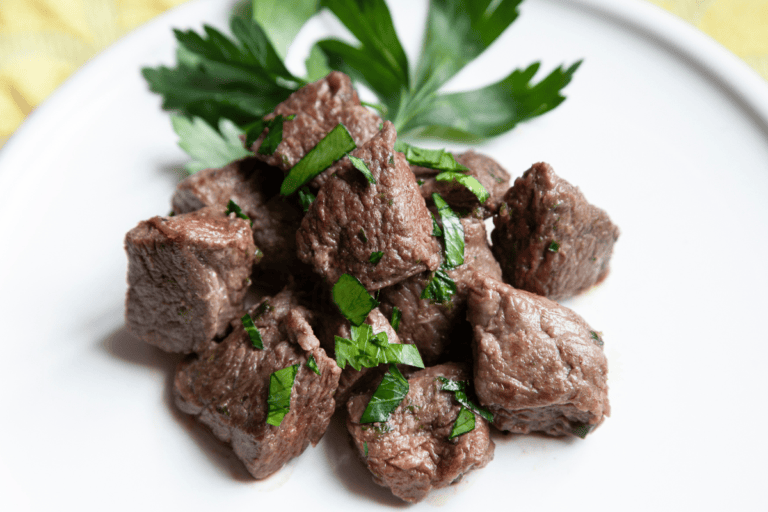 Garlic and Ghee Bison Bites