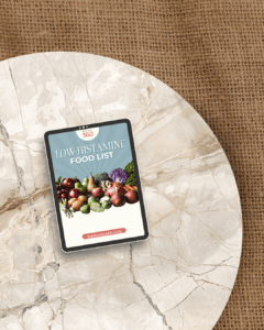 Low Histamine Food List