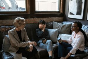 women talking